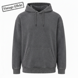 Hoodie grau mit Vintage-Effekt