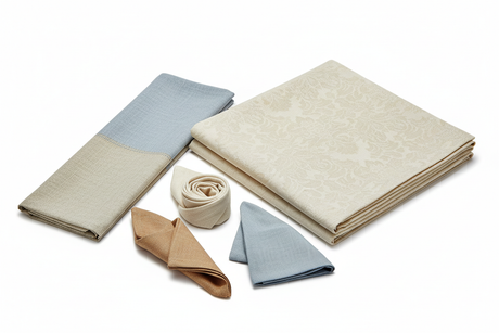 Tischdecken und Servietten waschen und stärken lassen